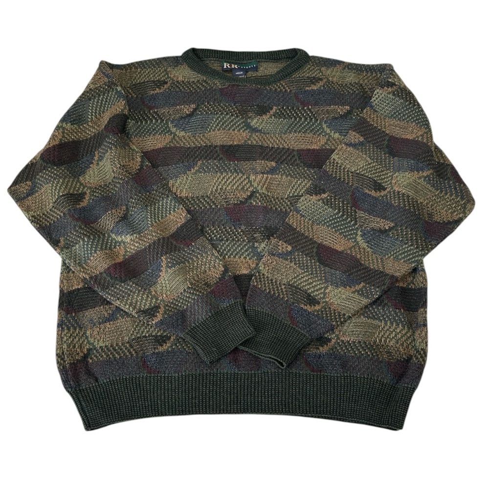 Vintage 80's R&R Casuals Textured Grampa Sweater
Size: Medium